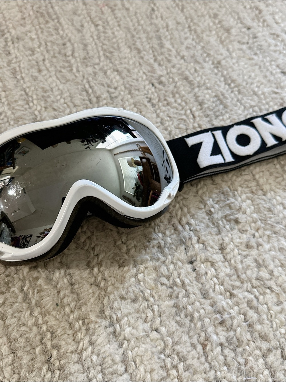 Zionor Ski/Snowboard Goggles UV Protect-Anti-Fog White